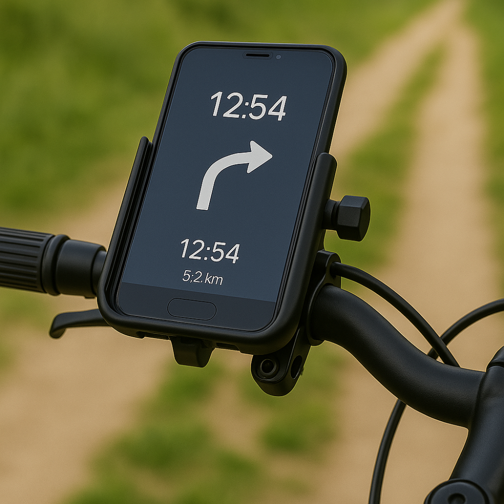 360° aluminium bicycle phone mount – Universal anti-vibration GPS mount