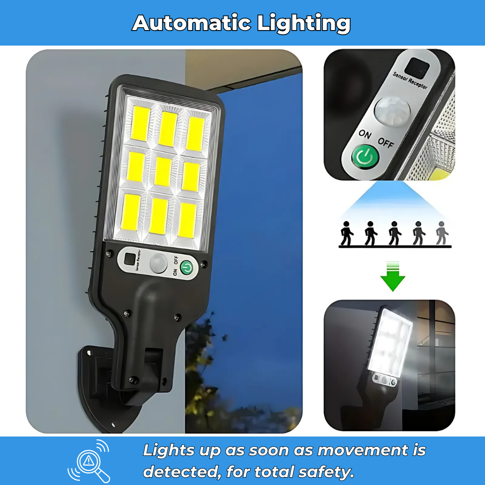 Solar LED detection lamp