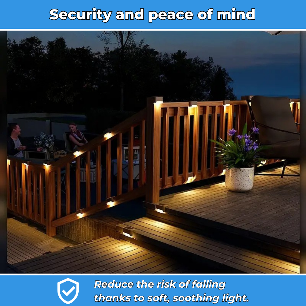 Solar LED Lamps – Automatic and Waterproof Outdoor Lighting (8PCS)
