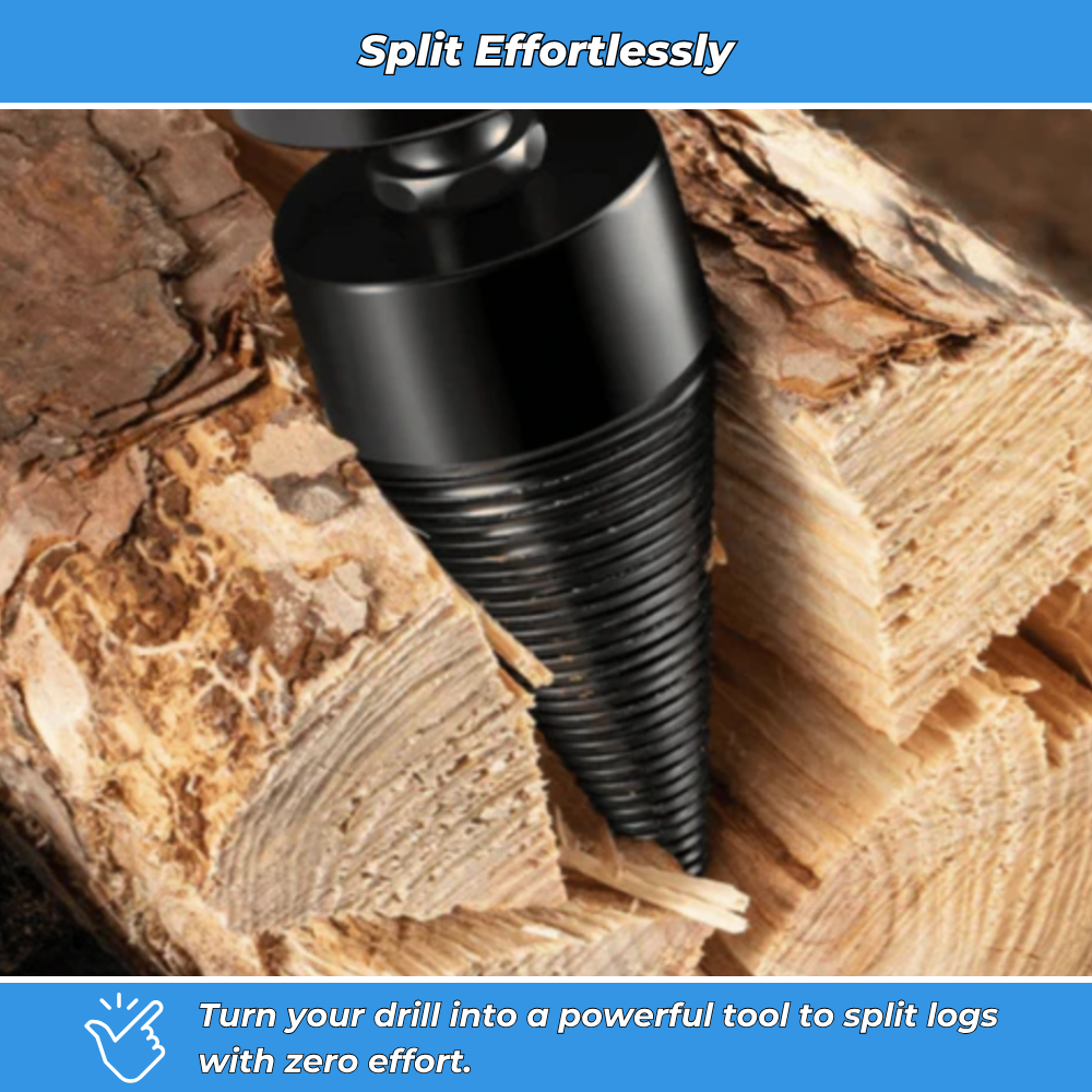 Log Splitter Drill Bit | Universal Wood Splitter Cone for Drill