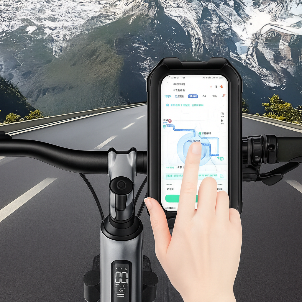 360° waterproof bicycle phone mount – Shockproof phone holder for mountain bikes, electric bikes and motorcycles