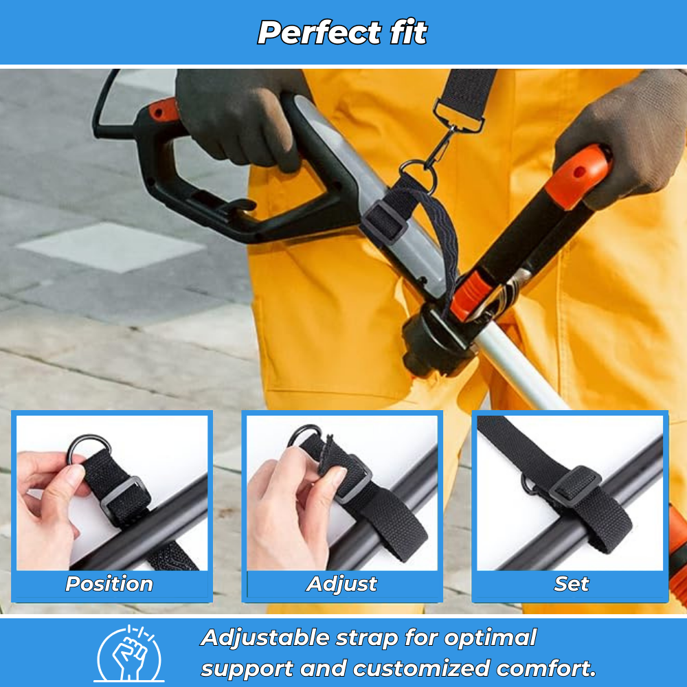 Adjustable Harness Strap for Brush Cutter, Comfort and Weight Distribution