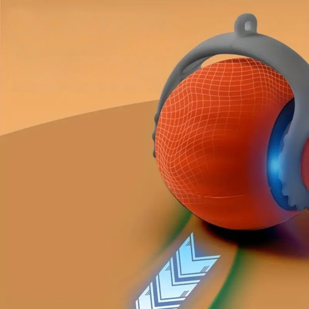 Rechargeable interactive electric ball for cats with feathers and automatic rolling