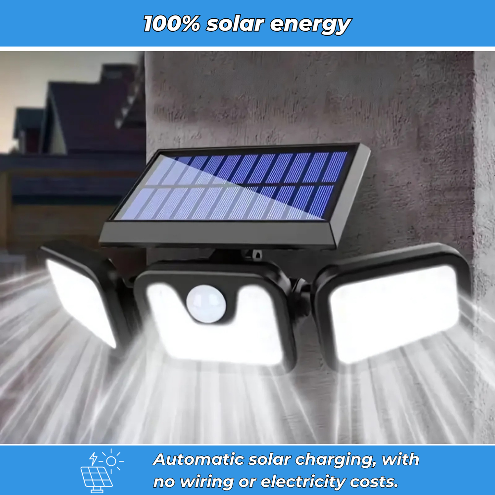 Solar 400 - Waterproof solar outdoor lighting with motion sensor