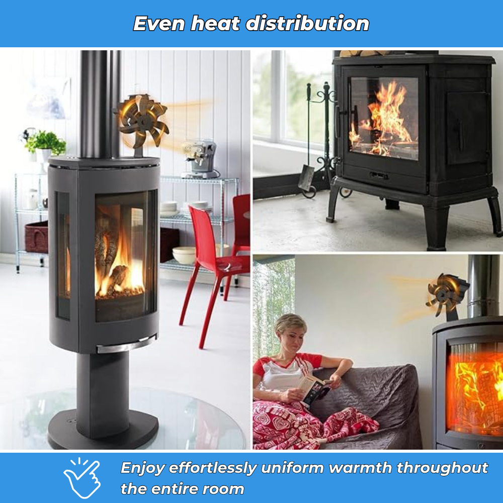 HeatBoost | Silent Stove Fan | Efficient Heat Distribution