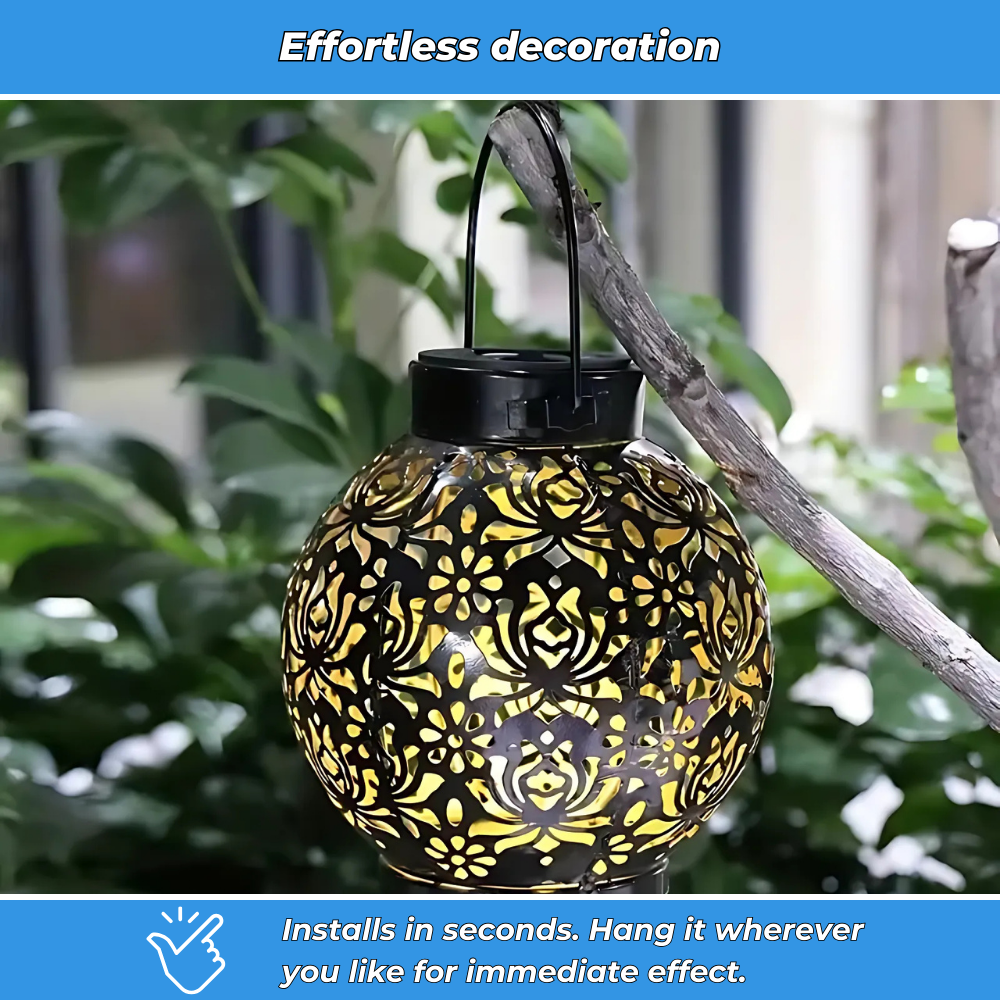 Decorative & Waterproof Hanging Solar Lantern