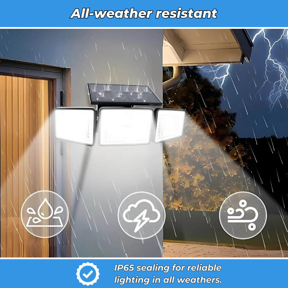Solar 400 - Waterproof solar outdoor lighting with motion sensor