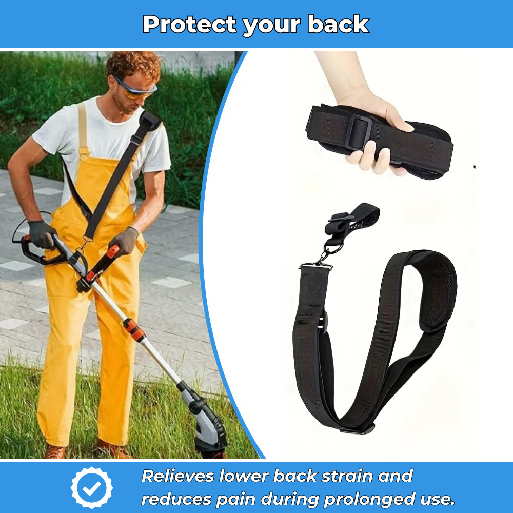 Adjustable Harness Strap for Brush Cutter, Comfort and Weight Distribution