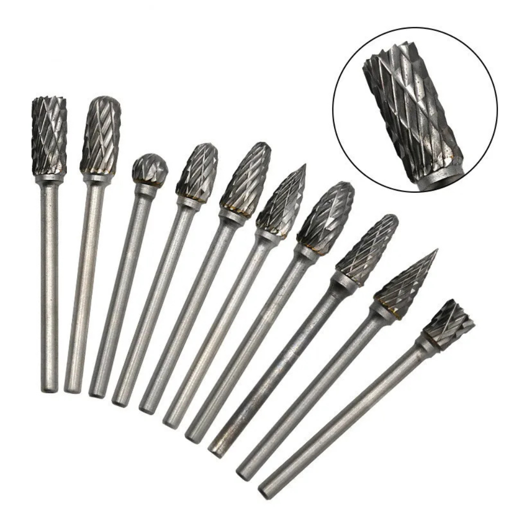 Dremel tungsten carbide burrs – 10 pcs Grinding Wood Metal Stone Jewellery
