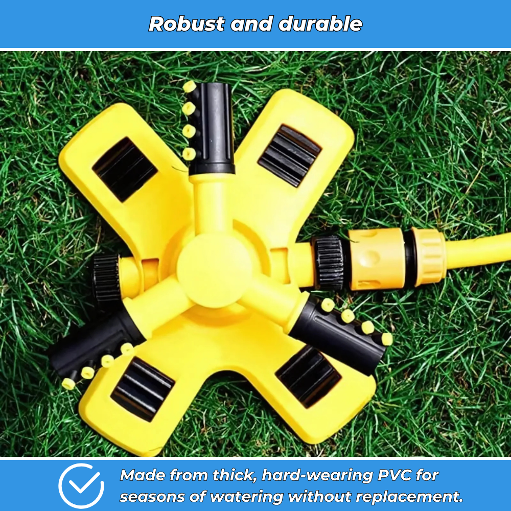 Automatic rotating sprinkler for outdoor watering
