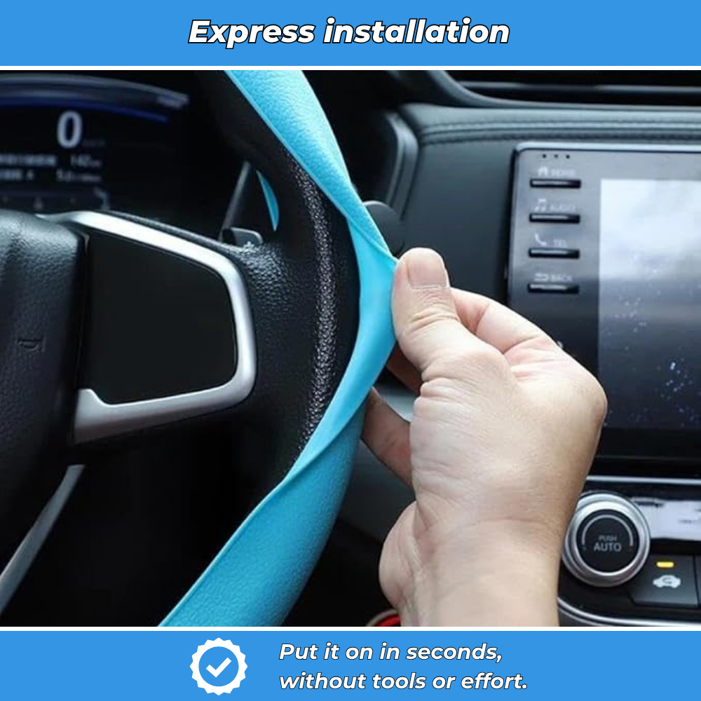 SteerGrip – Non-Slip Silicone Steering Wheel Cover