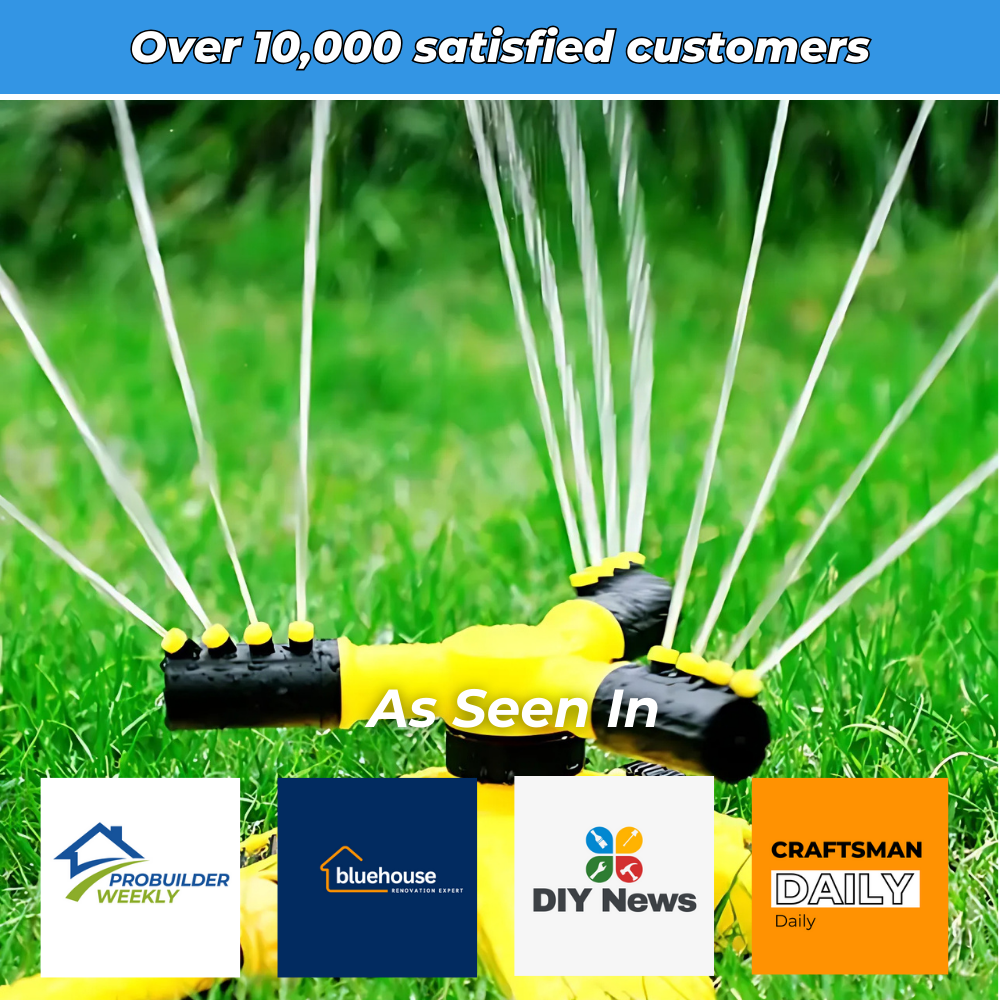 Automatic rotating sprinkler for outdoor watering