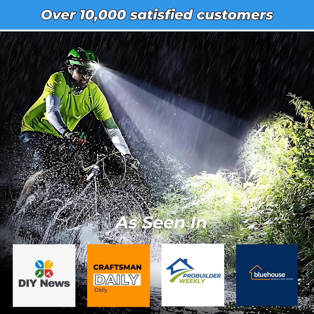 Ultra-Light Rechargeable LED Headlamp with Motion Detection