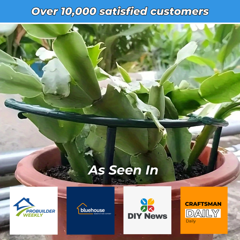 Flexible support rings for plants