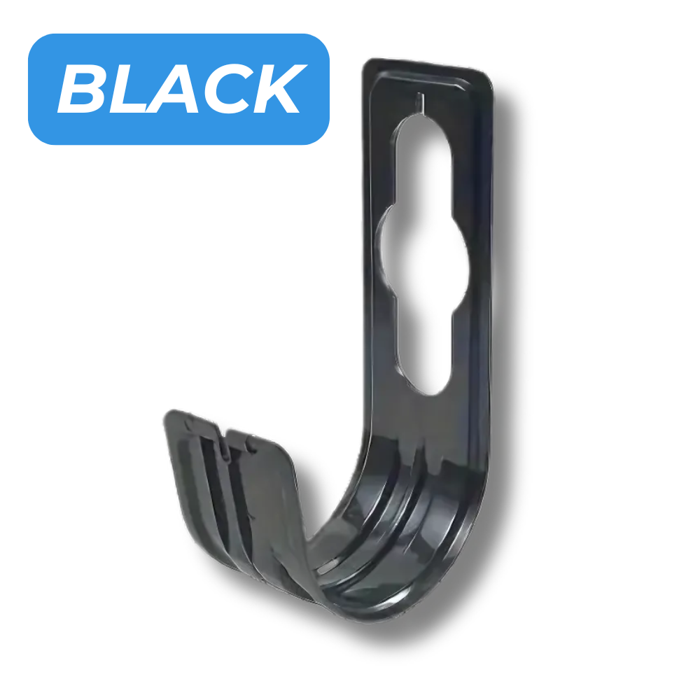 Extendable metal wall-mounted hose rack