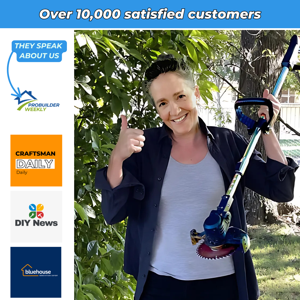 D80 PRO High-Power Cordless Brush Cutter – Cuts Grass, Bushes and Thick Branches