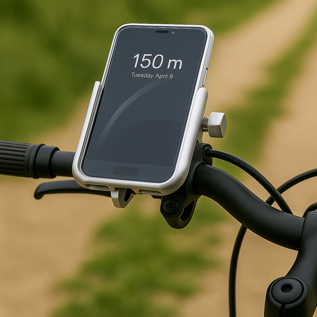 360° aluminium bicycle phone mount – Universal anti-vibration GPS mount