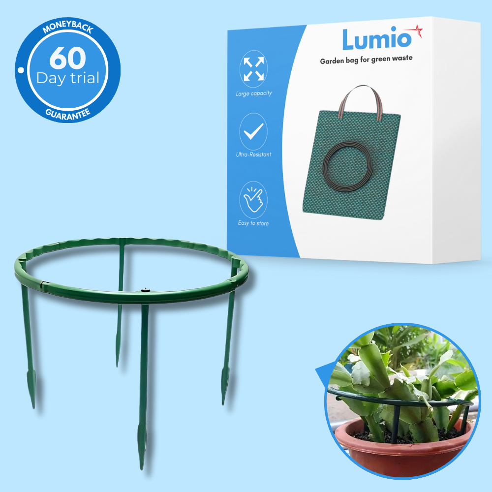 Flexible support rings for plants