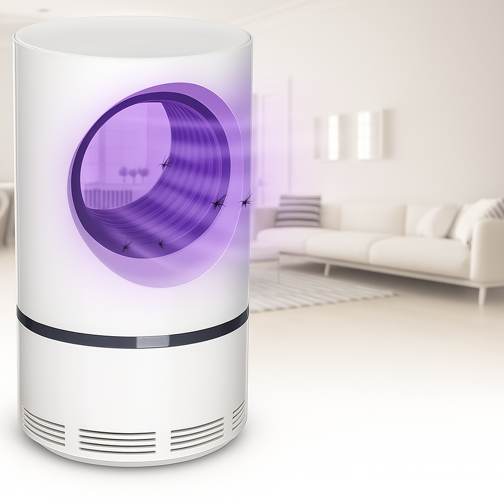 Powerful, silent mosquito repellent siphon lamp