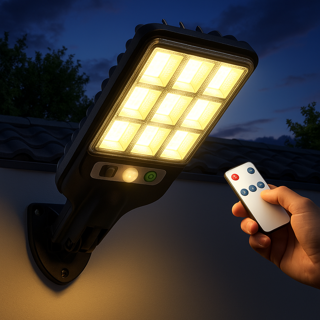 Solar LED detection lamp