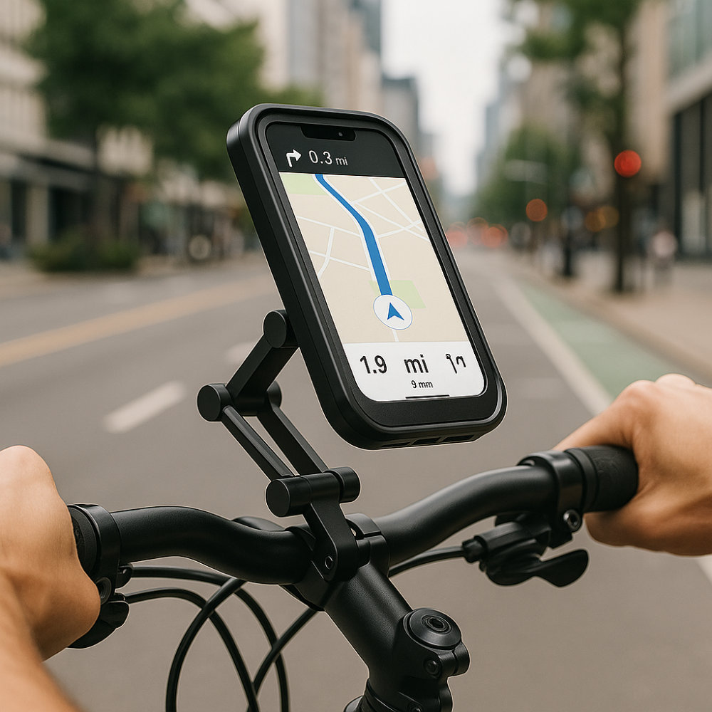 Waterproof magnetic bicycle phone holder – Secure GPS mounting