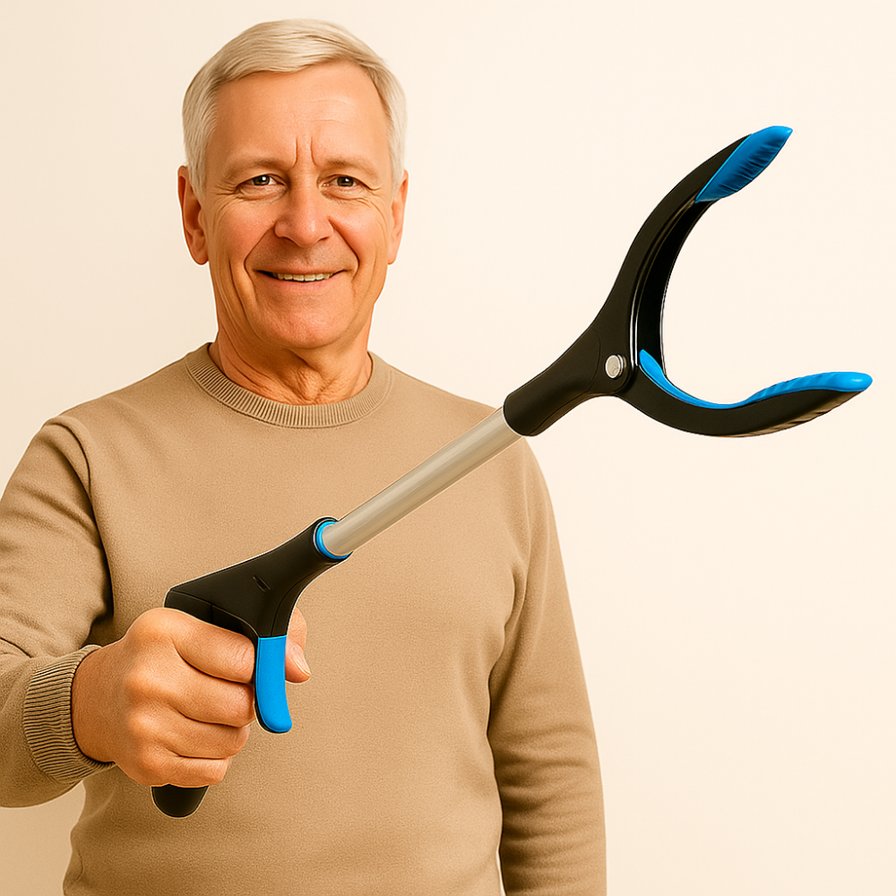 Foldable ergonomic grabber pick up tool 32’’ – prevents back pain, ideal for picking up items on the floor or high shelves at home