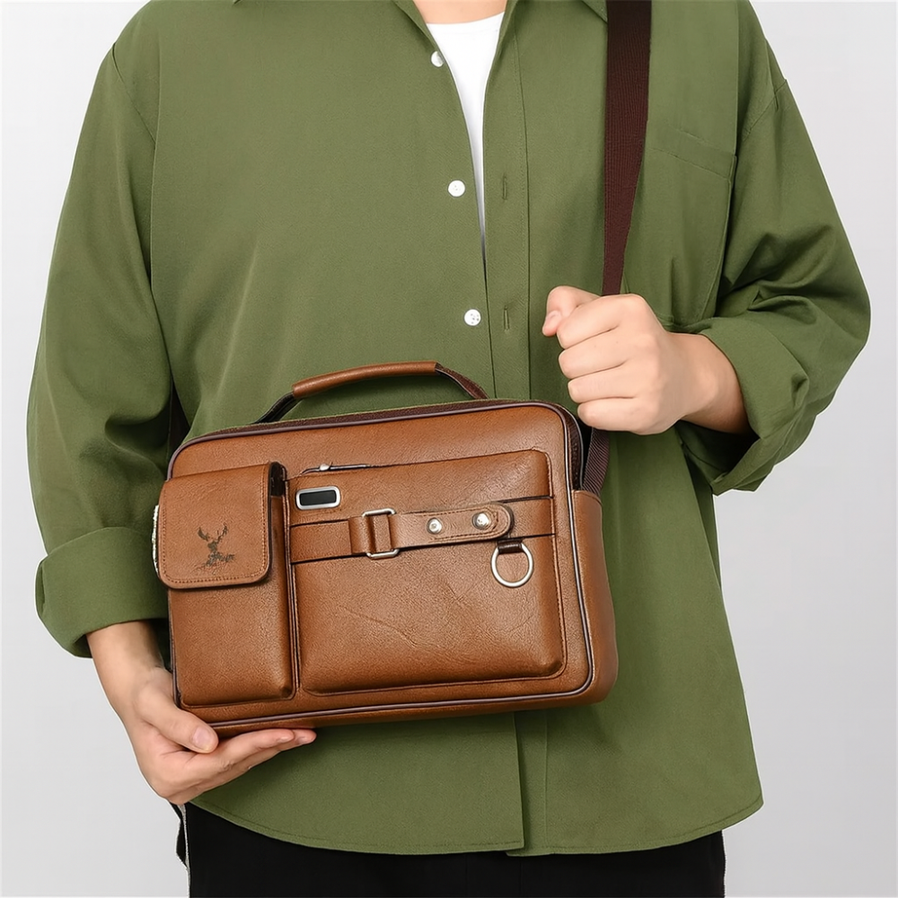 Men’s Multi-Compartment Crossbody Bag