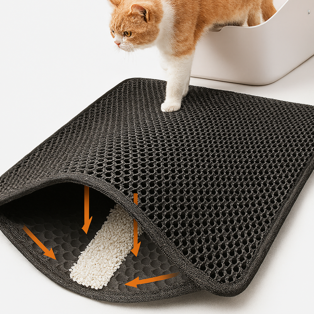 Double-Layer Cat Litter Trapping Mat