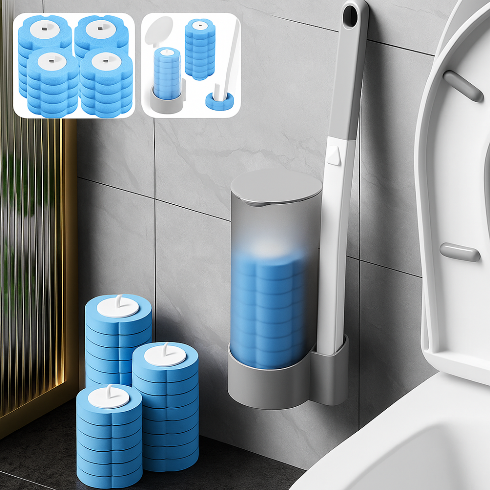 OceanBrush – Disposable Toilet Brush + 18 Scented Refills