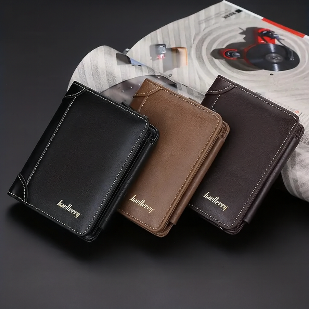 Men’s Secure Triple-Fold Wallet