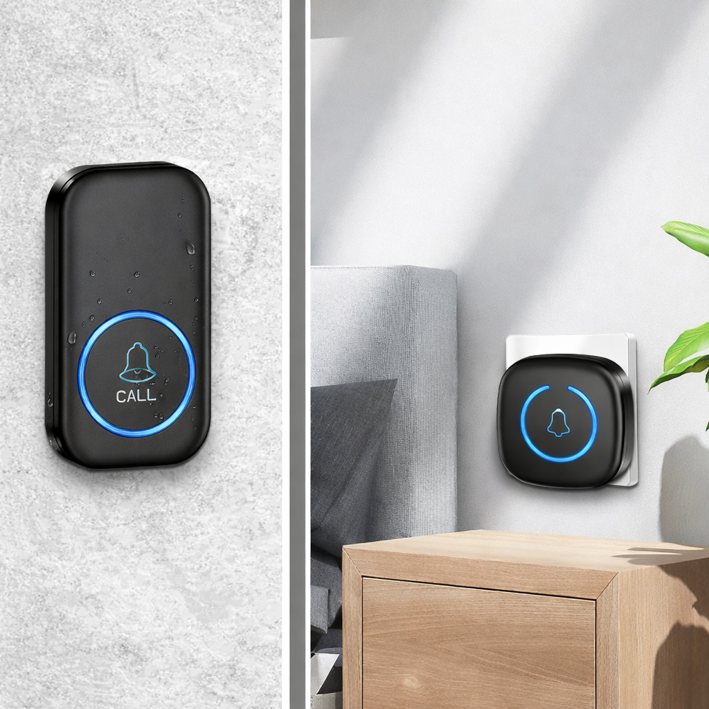 Wireless Doorbell Long Range Outdoor Waterproof Electronic with 60 Melodies