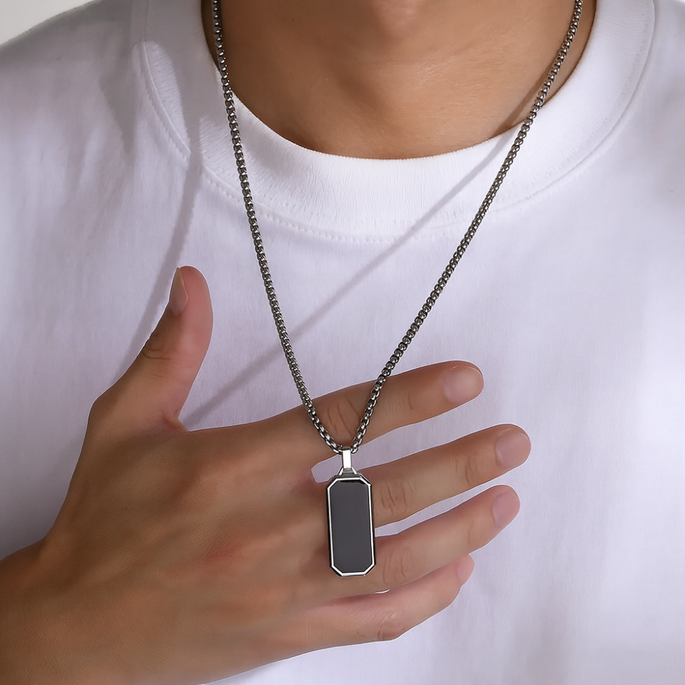 Minimalist Men’s Stainless Steel Necklace