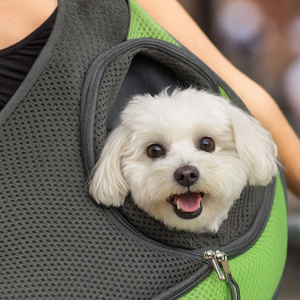 Shoulder bag for transporting small animals – Comfort and safety when out and about