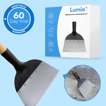 Multifunctional cleaning shovel