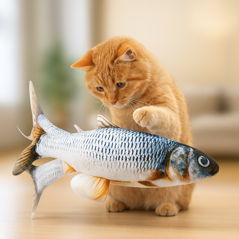 Realistic Fish Toy for Cats