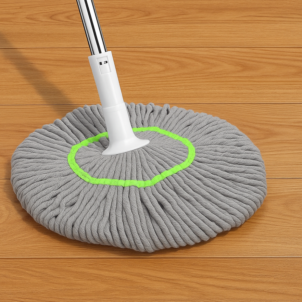 Self-wringing rotating mop