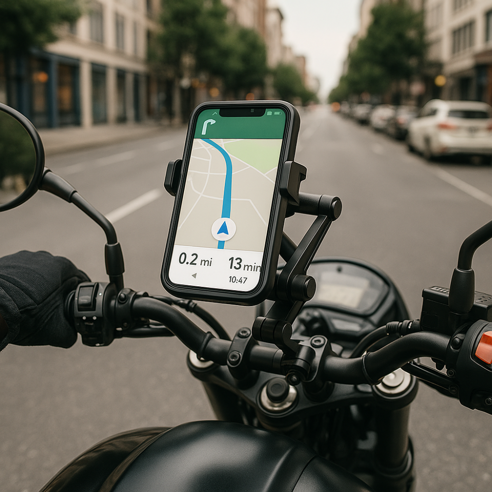Waterproof magnetic motorcycle phone holder – Adjustable and secure GPS mount