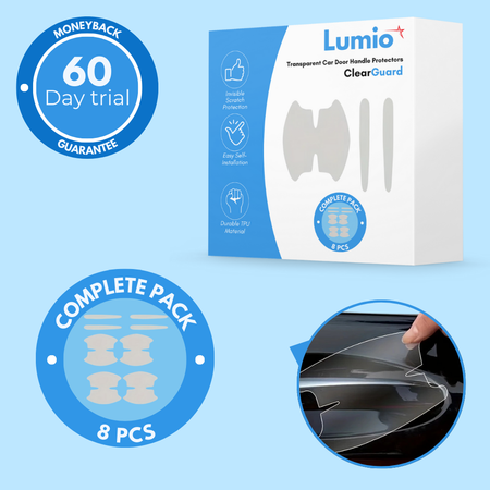 ClearGuard – Transparent Car Door Handle Protectors (Set of 8)