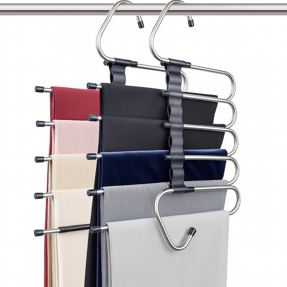 EasyFlex – 5-Layer Space-Saving Trouser Hanger
