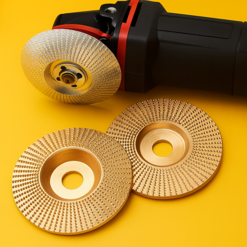 Set of 3 x 100 mm grinding discs for wood and metal, multi-purpose grinder