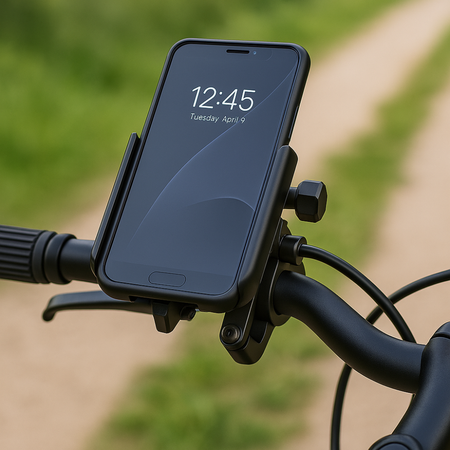 360° aluminium bicycle phone mount – Universal anti-vibration GPS mount