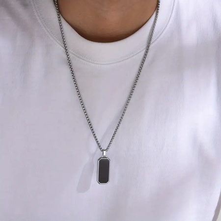Minimalist Men’s Stainless Steel Necklace