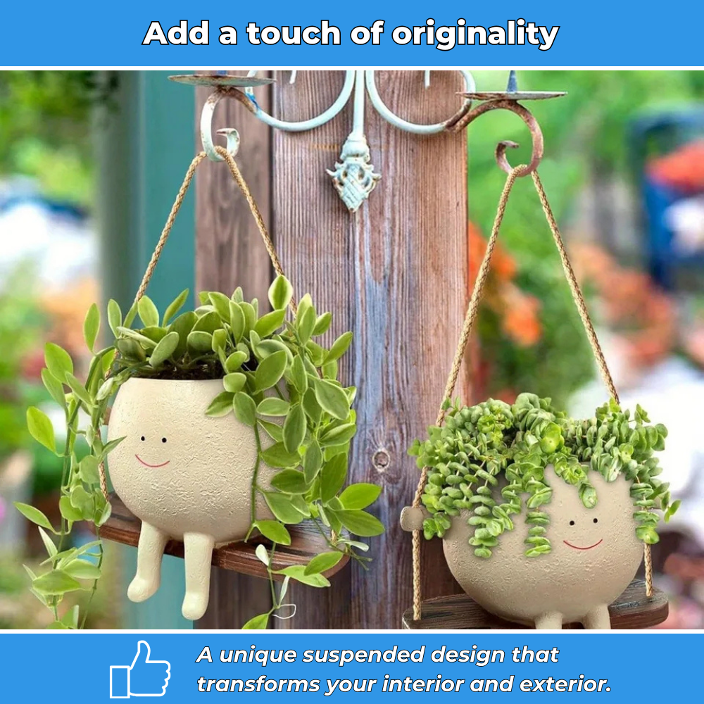 Designer hanging flower pot for a unique look