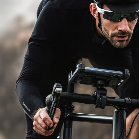 360° bicycle phone mount – Universal shockproof handlebar mount