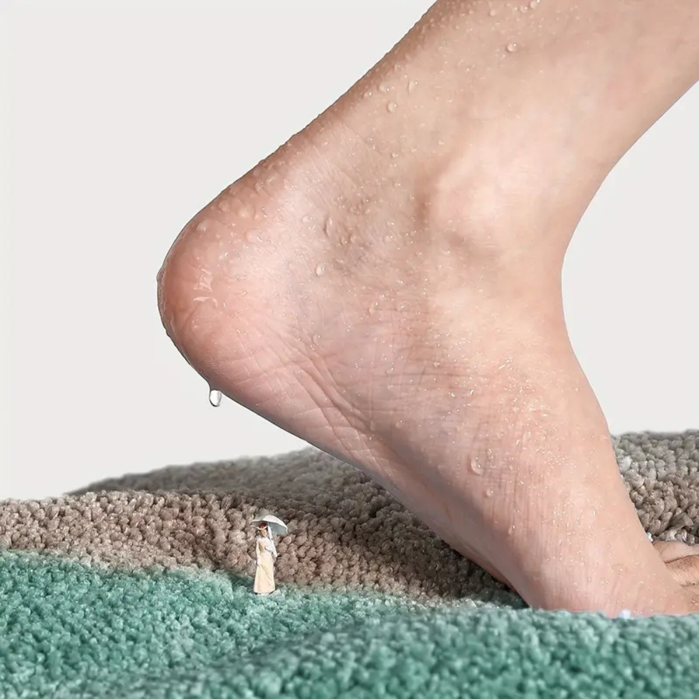 Non-slip beach bath mat