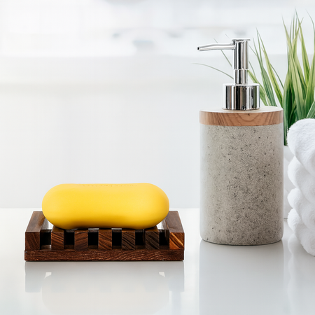Wooden soap dish with drainage – Stylish and practical soap holder for the bathroom