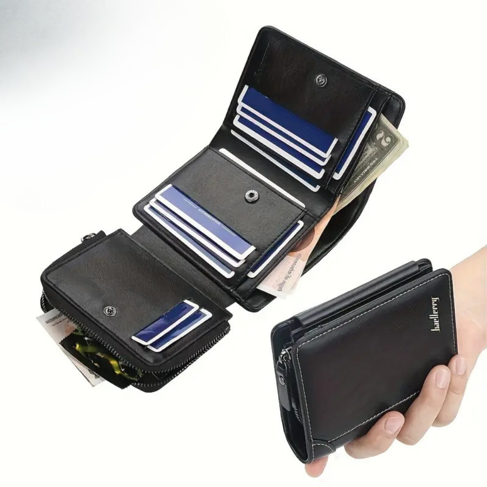 Men’s Secure Triple-Fold Wallet