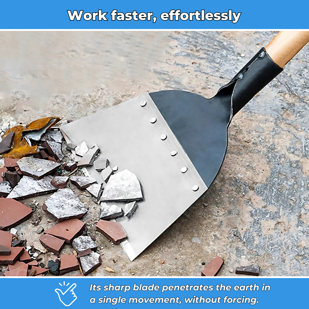 Multifunctional cleaning shovel