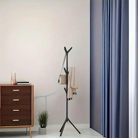 Modern adjustable coat stand – 3 heights, sturdy and space-saving for clothes, bags and hats