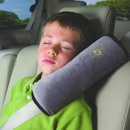 Anti-strangulation seat belt cushion for children
